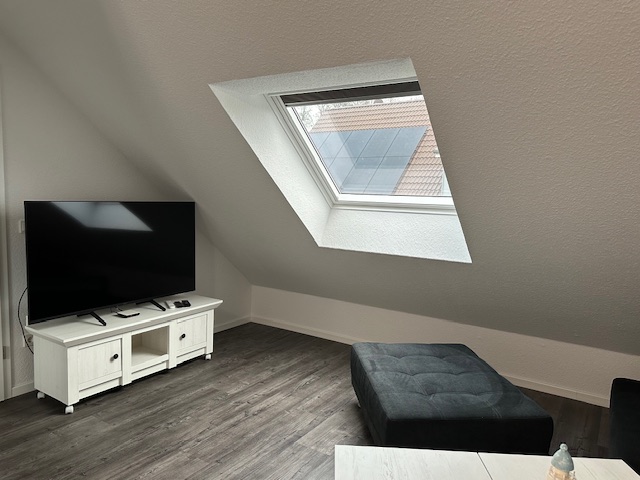 Wohnzimmerbereich Dachgeschoss Landhaus Seewind