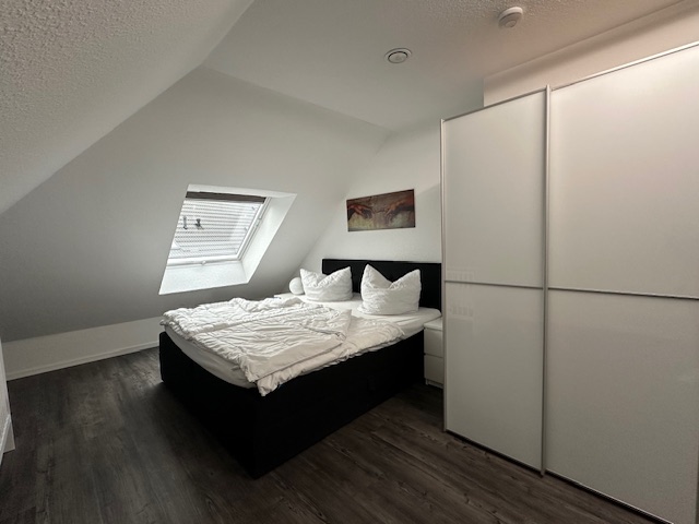 Schlafzimmerbereich Dachgeschoss Landhaus Seewind