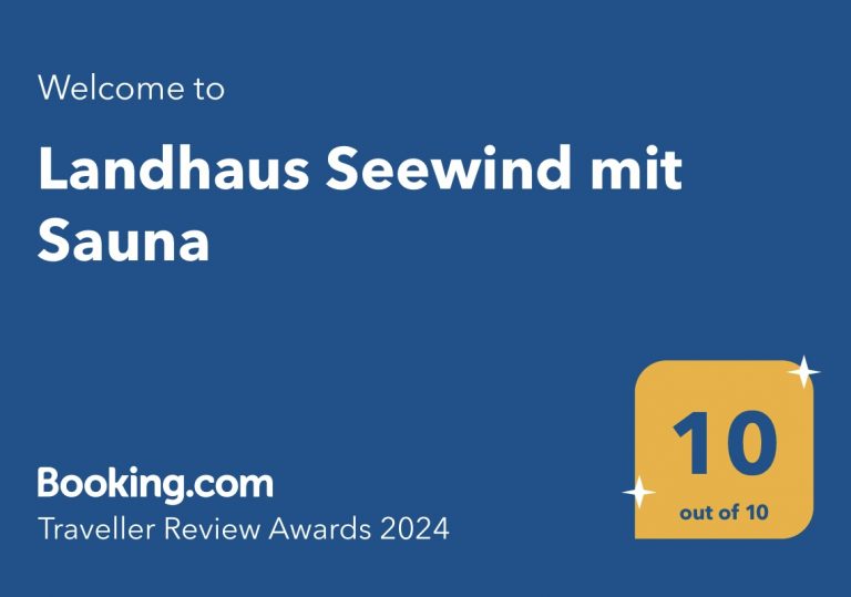 Booking Award für das Landhaus Seewind